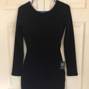 Express XS woman’s black open back dress